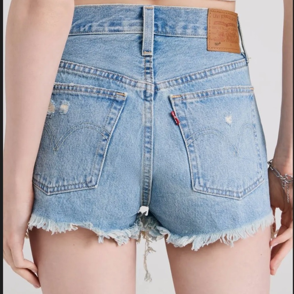 Levi's 501 Distressed Denim Shorts 🍻